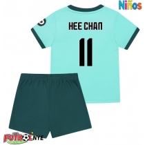 Camiseta Wolves Hee-chan Hwang #11 Visitante Equipación para niños 2025-26 manga corta (+ pantalones cortos)